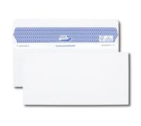 Enveloppe gpv dl+ 112x225mm 90g adhésive fermeture rapide sécurisée définitive blanche boîte 500 unités