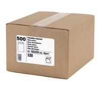 GPV - Boite de 500 Pochettes - Format C5 (162x229 mm), sans fenêtre, qualité papier blanc : 90 g/m2 - Certifié PEFC