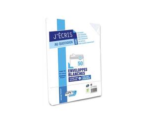 Enveloppe gpv économique vélin blanc 80g c5 162x229mm adhésive paquet 50 unités