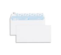 Enveloppe gpv everyday blanche 80g dl 110x220mm bande protection fermeture securisee collage renforce boite 500 unites