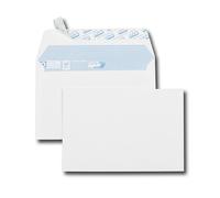 Enveloppe gpv vélin blanc 90g c6 114x162mm adhésive fond gris paquet 25 unités