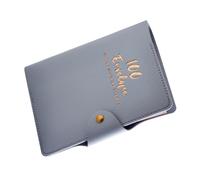 Enveloppe multifonctionnelle de 100 jours avec pages uniques pour le suivi des finances, cahier interactif d'économie d'argent, gris, One Size