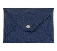 Quo Vadis - Enveloppe papiers identité - Camargue - Bleu clair - 14x9,5 cm - Cuir pleine fleur de taurillon