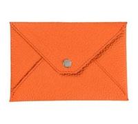 Quo Vadis - Enveloppe papiers identité - Camargue - Orange - 14x9,5 cm - Cuir pleine fleur de taurillon