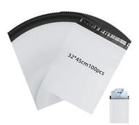 Enveloppe Plastique Expedition 100 pièces Pochettes - nvoi Postal Express Sacs - Autoadhésive sachet Colis - Envoi Postal Express Sacs - étanche Et Résistant à L'humidité(12.6x17.7inch / 32×45cm)