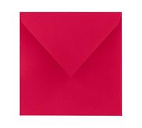 Clairefontaine Enveloppes Carrées 16,5x16,5 cm 120 g/m² Pollen Rouge groseille – Paquet de 20
