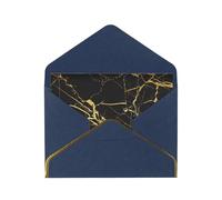 Enveloppe pour carte de remerciement marbrée noire et dorée de 10,2 x 15,2 cm pour mariage, fête prénatale, remerciement, enterrement de vie de jeune fille