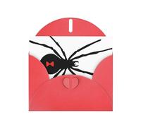 Enveloppe pour carte de remerciement motif araignée noire 10,2 x 15,2 cm pour mariage, fête prénatale, remerciement, fête prénatale, fête d'anniversaire, affaires.
