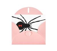 Enveloppe pour carte de remerciement motif araignée noire 10,2 x 15,2 cm pour mariage, fête prénatale, remerciement, fête prénatale, fête d'anniversaire, affaires.