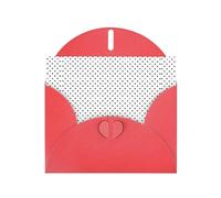 Enveloppe pour carte de remerciement noire à pois ronds de 10,2 x 15,2 cm pour mariage, fête prénatale, remerciement, enterrement de vie de jeune fille, fête d'affaires,
