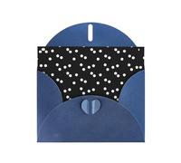 Enveloppe pour carte de remerciement noire et blanche à pois de 10,2 x 15,2 cm pour mariage, fête prénatale, remerciement, enterrement de vie de jeune fille, fête d'affaires, anniversaire.