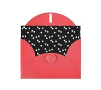 Enveloppe pour carte de remerciement noire et blanche à pois de 10,2 x 15,2 cm pour mariage, fête prénatale, remerciement, enterrement de vie de jeune fille, fête d'affaires, anniversaire.