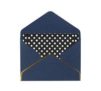 Enveloppe pour carte de remerciement noire et blanche à pois de 10,2 x 15,2 cm pour mariage, fête prénatale, remerciement, enterrement de vie de jeune fille, fête d'affaires, anniversaire.