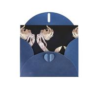 Enveloppe pour carte de remerciement sirène noire 10,2 x 15,2 cm pour mariage, fête prénatale, remerciement, enterrement de vie de jeune fille, anniversaire d'affaires.