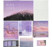 Enveloppe pour Écrire des Lettres, Ensemble Pourpre , Papier , Décoratif