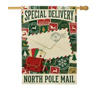 Enveloppe sur le thème de la livraison par courrier du Pôle Nord 71 x 101