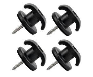 Enveloppe universelle for coffre arrière de voiture, filet de chargement, crochet d'arrimage, boucle d'anneau, supports de suspension, organisateurs de coffre, pièces automobiles, 4 pièces/ensemble