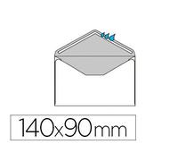Enveloppe visite gpv saint louis papier vélin blanc 100g 90x140mm gommée coloris blanc coffret 100 unités