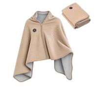 Enveloppement de châle chauffé | Couverture chauffante rapide USB rapide | Trois réglages de température pour la maison, l'appartement, le bureau, la ferme, les vacances par temps froid.