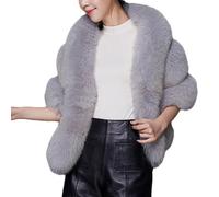 Enveloppement de nuptiale - Châle de cape en fausse, étole de mariage chic, couverture d’épaule de cérémonie d’hiver, accessoire de de luxe doux | Couche de mode pour événem