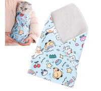 Enveloppement pour chat - Sac anti-rayures, pour se brosser les dents - Pour chiens, chats, chiots et chatons - Pour le bain, le nettoyage des oreilles, le nettoyage des yeux et le soin des griffes