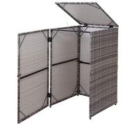 Enveloppement pour Poubelle HWC-E25, polyrotin 120l - Gris