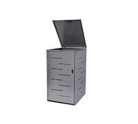 Enveloppement pour poubelle HWC-E83, combinable, 120l acier affiné