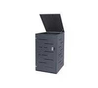 Enveloppement pour poubelle HWC-E83, combinable, 120l acier anthracite