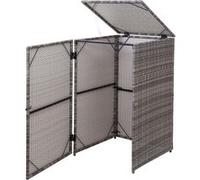 Enveloppement pour poubelle MENDLER HWC-E25, polyrotin 120l gris Gris G