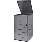 Enveloppement pour poubelle MENDLER HWC-E83, combinable, 120l acier affiné Gris G