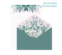 Enveloppes À Fleurs Mignonnes,Ensemble De Tampons À Lettres Bricolage,Couverture De Carte D'invitation De Fête De Mariage,Fournitures De Bureau Mignonnes,Papeterie Kawaii,2 Pièces, - Type Ma Lanhua