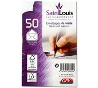 Enveloppes - Blanche - 90x140mm - Pour cartes de visite - Paquet de 50 - GPV G