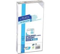 Enveloppes - Blanche - DL - 110x220mm - A fenêtre - Paquet de 50 - GPV