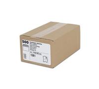 Enveloppes blanches (dl) 80 g autocollantes en bte de 500. 110 x 220 mm (dl),fenêtre 45 x 100 mm