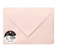 Clairefontaine 5342C Paquet de 20 Grandes Enveloppes 16,2x22,9cm Opaline - 120g/m² - Format C5 - Fermeture gommée - Invitation Evènements et Correspondance - Gamme Pollen - Papier Lisse