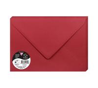 Enveloppes - C5 - 16,2x22,9cm - Pollen - Rouge groseille - 20 unités - Clairefon