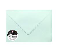 Clairefontaine Enveloppes Pollen 51332C C5 16,2x22,9cm 120 g/m² Fermeture gommée Vert jade Paquet 20