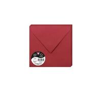 Clairefontaine Enveloppes Carrées 16,5x16,5 cm 120 g/m² Pollen Rouge groseille – Paquet de 20