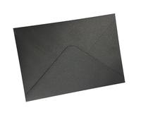 Enveloppes Carrées/Rectangulaires Avec Perles,4 Pièces,Pour Cartes D'invitation Ou De Mariage,Couleur Ivoire/Blanc/Rose Clair/Or Bordeaux Gris Bleu - Type Pearl Black-19.5x13.5cm