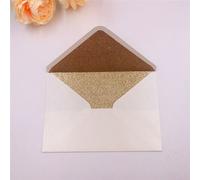 Enveloppes Carrées/Rectangulaires Avec Perles,4 Pièces,Pour Cartes D'invitation Ou De Mariage,Couleur Ivoire/Blanc/Rose Clair/Or Bordeaux Gris Bleu - Type Ivory Rose Gold Glit-19.5x13.5cm