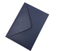 Enveloppes Carrées/Rectangulaires Avec Perles,4 Pièces,Pour Cartes D'invitation Ou De Mariage,Couleur Ivoire/Blanc/Rose Clair/Or Bordeaux Gris Bleu - Type Pearl Dark Blue-19.5x13.5cm