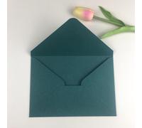 Enveloppes Carrées/Rectangulaires Avec Perles,4 Pièces,Pour Cartes D'invitation Ou De Mariage,Couleur Ivoire/Blanc/Rose Clair/Or Bordeaux Gris Bleu - Type 250g Matte Emerald-19.5x13.5cm