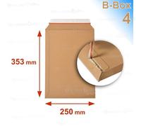 Enveloppes carton - Enveloppebulle - Lot de 10 - 450 g/m² - Marron - 250x353 mm