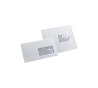 Clairefontaine Enveloppe blanche Premium DL 110 x 220 mm 90g sans fenêtre - autocollante bande protectrice - Lot de 250