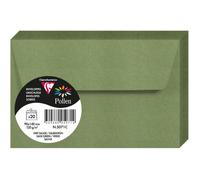 Clairefontaine Enveloppes auto-adhésives 5071C - Paquet 20 9×14 cm 120 g/m² Vert sauge Papier lisse