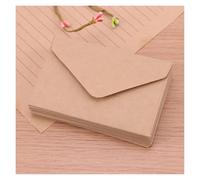 Enveloppes Classique Kraft Blanc Mini Papier Sac Fenêtre Invitation De Mariage Enveloppe Cadeau Enveloppe Blanc Noir 20pcs(Kraft)