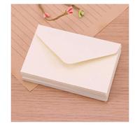 Enveloppes Classique Kraft Blanc Mini Papier Sac Fenêtre Invitation De Mariage Enveloppe Cadeau Enveloppe Blanc Noir 20pcs(Creamy-white)