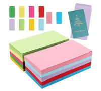 Enveloppes colorées - Pack d'enveloppes d'invitation colorées, unité d'emballage de 100 pièces, enveloppes mignonnes de 6,5 x 3,5 pouces | Porte-papier pour cartes de vœux, papeterie de fête, configur