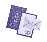 Enveloppes Conviviales Et Ensemble D'enveloppes En Papier À Lettres Assorties Avec Floral Et Jolis Animaux Ensemble De Papier De Bureau