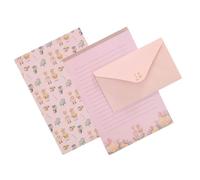 Enveloppes Conviviales Et Ensemble D'enveloppes En Papier À Lettres Assorties Avec Floral Et Jolis Animaux Ensemble De Papier De Bureau